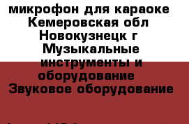 микрофон для караоке - Кемеровская обл., Новокузнецк г. Музыкальные инструменты и оборудование » Звуковое оборудование   